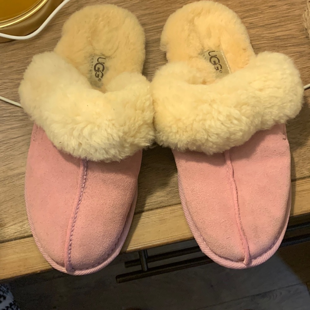 Pink UGG slippers